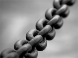 Chains of slavery to sin http://en.wikipedia.org/wiki/File:Broad_chain_closeup.jpg