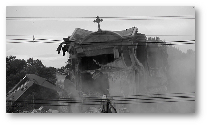 Demolition of Saint Francis Seraphic Seminary October 12 2016