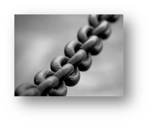 Chains of slavery to sin http://en.wikipedia.org/wiki/File:Broad_chain_closeup.jpg
