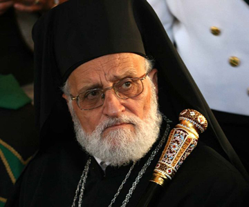 Patriarch Gregorios III of Antioch's talk at Westminster Event 2013 — photo from http://en.wikipedia.org/wiki/Gregory_III_Laham