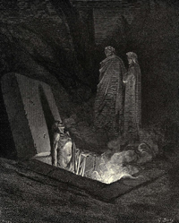 Dore's Depiction of Hell from the Divine Comedy of Dante Allighieri