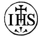 IHS: the first three letters of the name JESUS in Greek