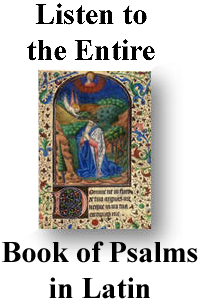 Listen to  the Entire Book of Psalms in Latin