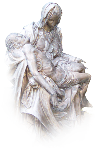 Graphic © Boston Catholic Journal: Pieta: Mary,  Mother of Sorrows